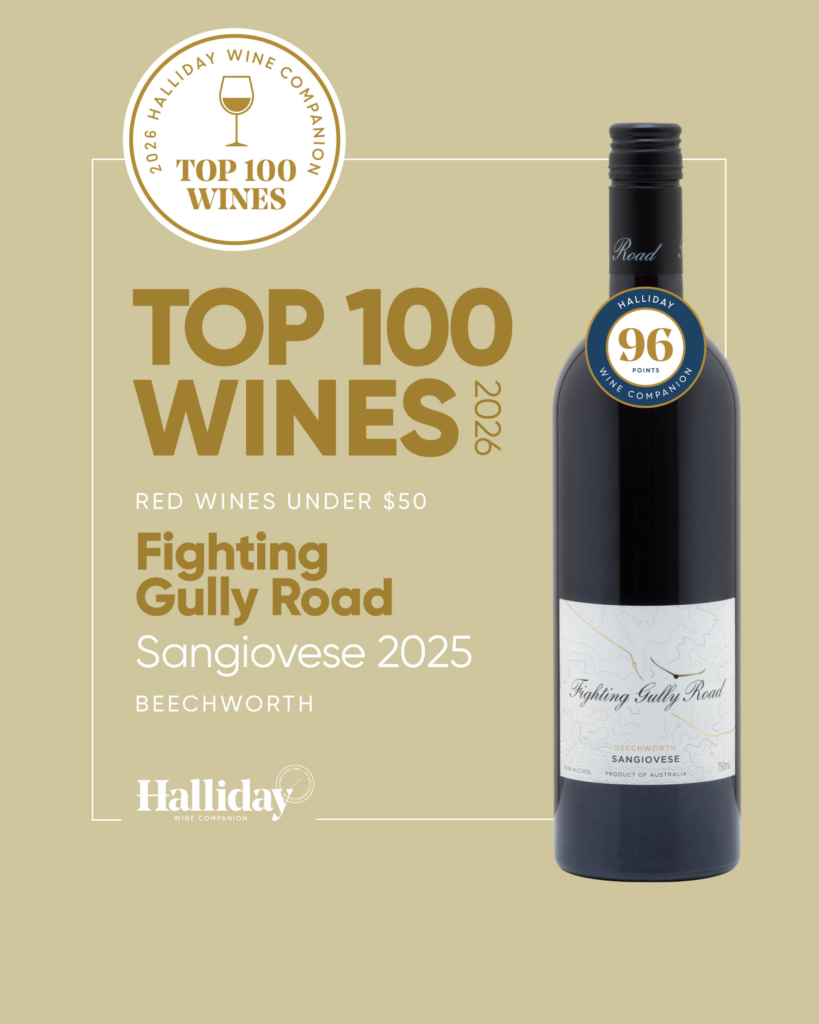 Fighting Gully Road Sangiovese named in Halliday Top 100...again!